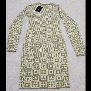 Fitted sweater dress